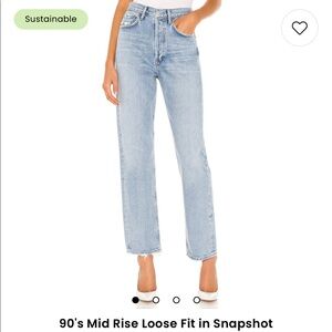 Agolde 90’s mid rise loose fit